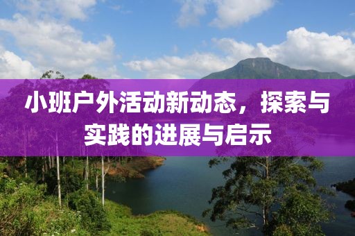 小班戶外活動(dòng)新動(dòng)態(tài)，探索與實(shí)踐的進(jìn)展與啟示