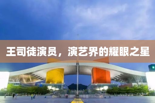 王司徒演員，演藝界的耀眼之星