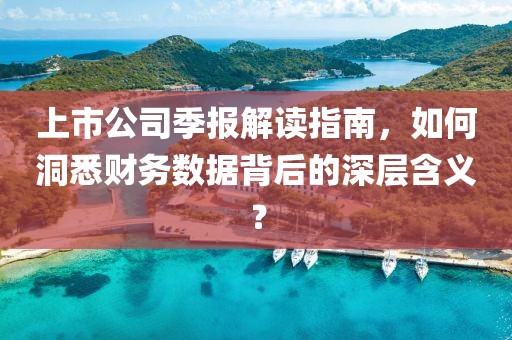 上市公司季報解讀指南，如何洞悉財務(wù)數(shù)據(jù)背后的深層含義？
