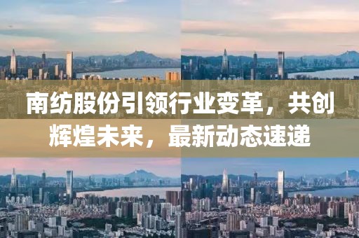 南紡股份引領(lǐng)行業(yè)變革，共創(chuàng)輝煌未來，最新動(dòng)態(tài)速遞