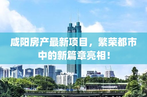 咸陽房產(chǎn)最新項(xiàng)目，繁榮都市中的新篇章亮相！