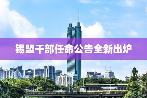 錫盟干部任命公告全新出爐