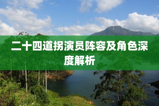 二十四道拐演員陣容及角色深度解析