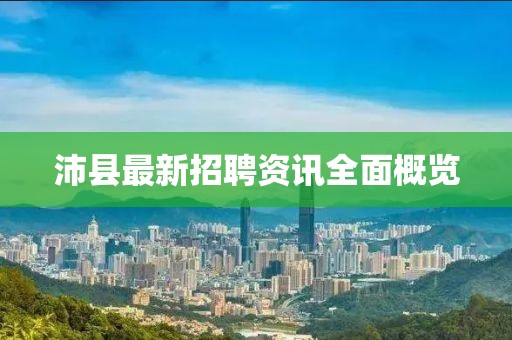 沛縣最新招聘資訊全面概覽