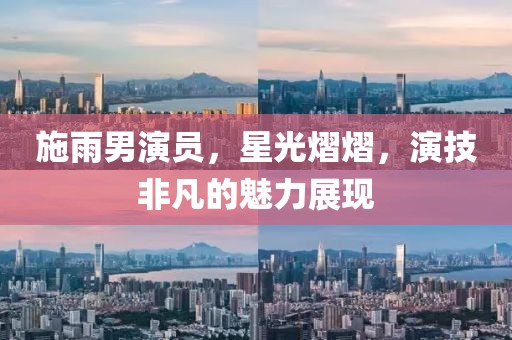 施雨男演員，星光熠熠，演技非凡的魅力展現(xiàn)