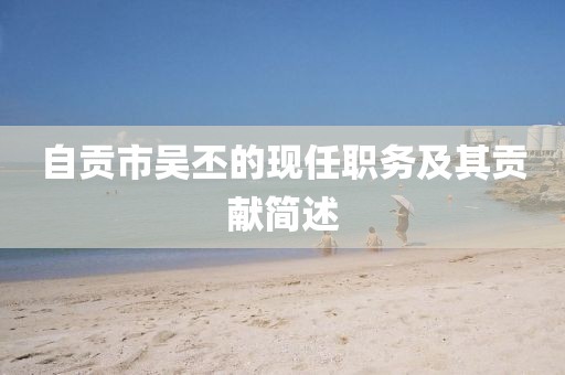 自貢市吳丕的現(xiàn)任職務及其貢獻簡述