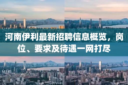 河南伊利最新招聘信息概覽，崗位、要求及待遇一網(wǎng)打盡