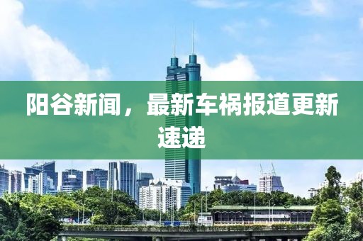陽谷新聞，最新車禍報道更新速遞