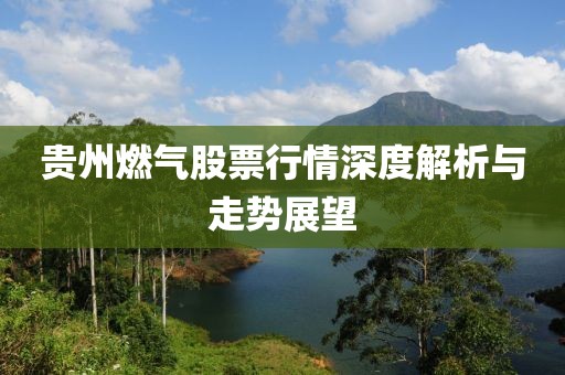 貴州燃?xì)夤善毙星樯疃冉馕雠c走勢(shì)展望