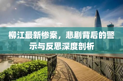 柳江最新慘案，悲劇背后的警示與反思深度剖析