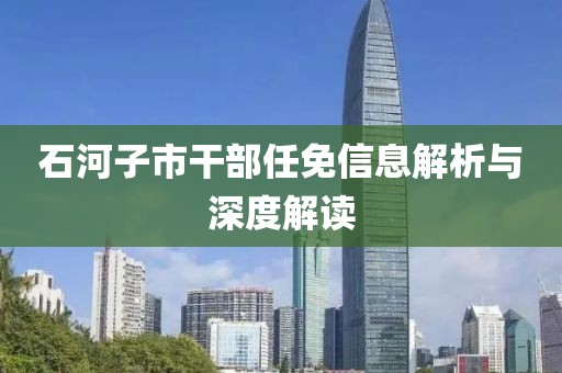 石河子市干部任免信息解析與深度解讀