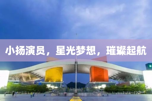 小揚(yáng)演員，星光夢(mèng)想，璀璨起航