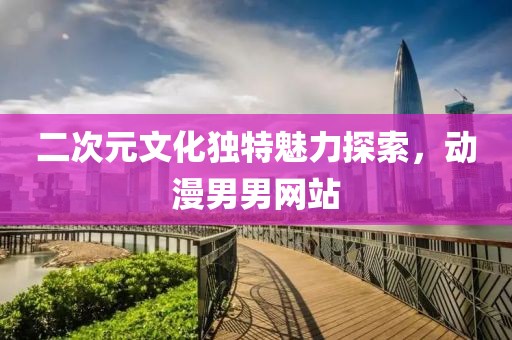 二次元文化獨(dú)特魅力探索，動(dòng)漫男男網(wǎng)站