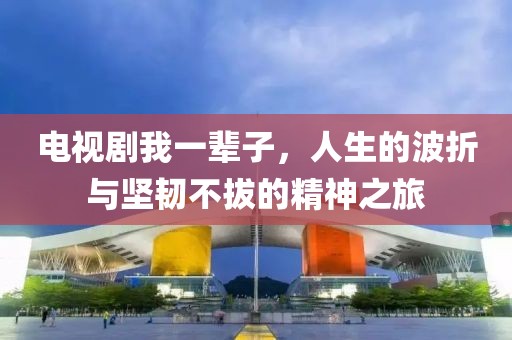 電視劇我一輩子，人生的波折與堅(jiān)韌不拔的精神之旅