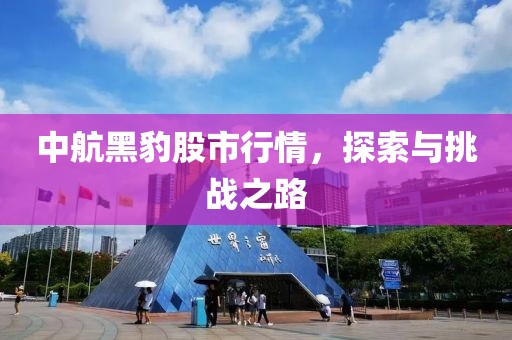 中航黑豹股市行情，探索與挑戰(zhàn)之路