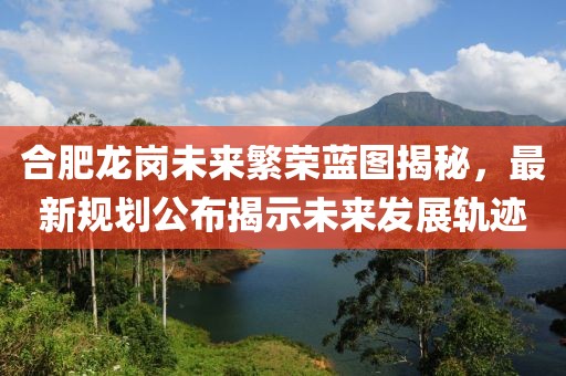 合肥龍崗未來(lái)繁榮藍(lán)圖揭秘，最新規(guī)劃公布揭示未來(lái)發(fā)展軌跡