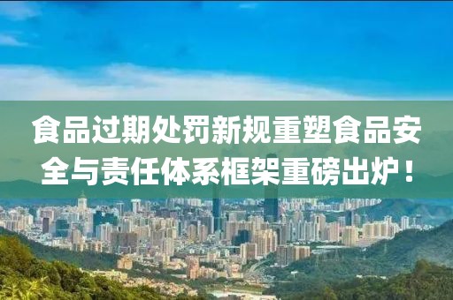 食品過期處罰新規(guī)重塑食品安全與責任體系框架重磅出爐！