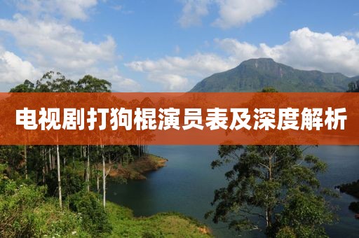 電視劇打狗棍演員表及深度解析