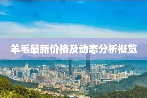 羊毛最新價格及動態(tài)分析概覽
