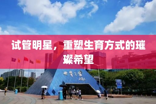 試管明星，重塑生育方式的璀璨希望