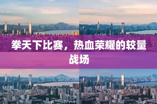 拳天下比賽，熱血榮耀的較量戰(zhàn)場