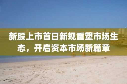新股上市首日新規(guī)重塑市場(chǎng)生態(tài)，開啟資本市場(chǎng)新篇章